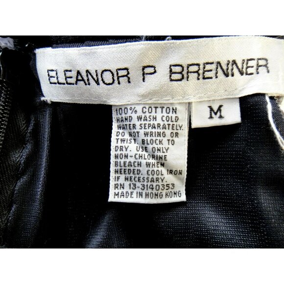 Eleanor P Brenner Sequined Short Pencil Skirt Black Pewter Fully Lined Sz M - Picture 4 of 4